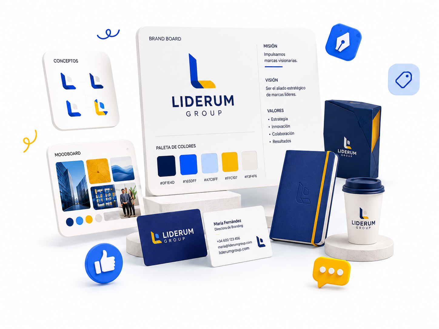 Ilustración del servicio Branding