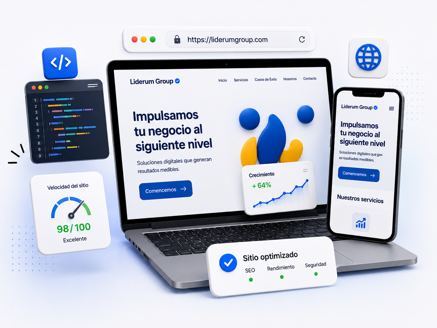 Ilustración del servicio Desarrollo Web